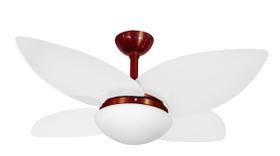 Ventilador de Teto Infinity Lótus Chocolate 4 Pás Branco 110 V 1025