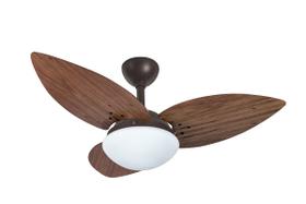 Ventilador de Teto Infinity Lótus Marrom 3 Pás Imbuia 220V+Controle 1025