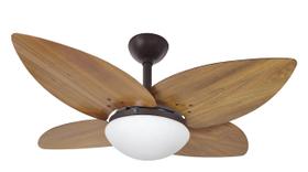 Ventilador de Teto Infinity Lótus Marrom 4 Pás Freijó 220 V 1025
