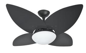 Ventilador de Teto Infinity Lótus Preto 4 Pás Pretas 220V+Controle 1025