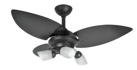 Ventilador de Teto Infinity Lótus Spot Preto 3 Pás 110 V + Controle 1026 Ventilador de Teto Infinity Lótus Spot Preto 3 Pás 110 V + Controle 1026