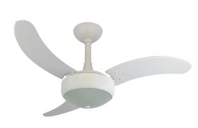 Ventilador de Teto Infinity Lux Branco 3 Pás MDF Branco 110V 2003