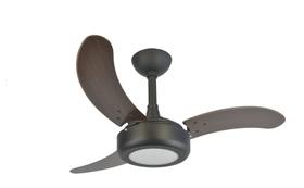 Ventilador de Teto Infinity Lux LED 3000K Preto 3 Pás MDF Tb 220V+Controle 2008 Ventilador de Teto Infinity Lux LED 3000K Preto 3 Pás MDF Tb 220V+Controle 2008