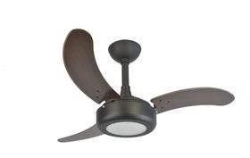 Ventilador de Teto Infinity Lux LED 6000K Preto 3 Pás MDF Tabaco 110V 2008