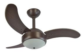 Ventilador de Teto Infinity Max Marrom 3 Pás MDF Tb 220V+Controle 1007