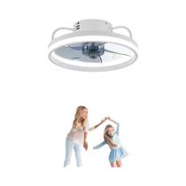 Ventilador de Teto Inteligente Silencioso com Luz e Controle Remoto - 6 Velocidades