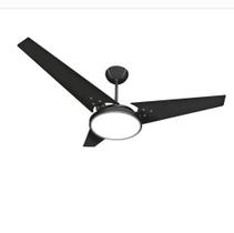 Ventilador de Teto Itacaré Preto com LED Branco Frio 220V Ventex Ventilador de Teto Itacaré Preto com LED Branco Frio 220V Ventex