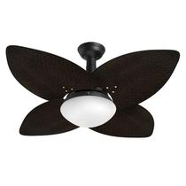 Ventilador de Teto Jet Aspen Venti-delta 4Pás Rattan Tabaco + Controle
