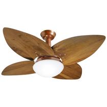 Ventilador de Teto Jet Aspen Venti-delta Cobre 4Pás Imbuia 220 V + Controle Ventilador de Teto Jet Aspen Venti-delta Cobre 4Pás Imbuia 220 V + Controle