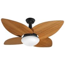 Ventilador de Teto Jet Aspen Venti-delta Preto 4Pás Freijó 220 V + Controle