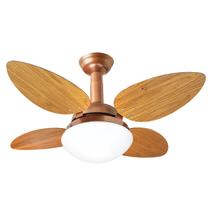 Ventilador de Teto Jet Pétalo Venti-delta Cobre 4Pás Freijó 110 V Ventilador de Teto Jet Pétalo Venti-delta Cobre 4Pás Freijó 110 V
