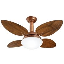 Ventilador de Teto Jet Pétalo Venti-delta Cobre 4Pás Imbuia 110 V Ventilador de Teto Jet Pétalo Venti-delta Cobre 4Pás Imbuia 110 V
