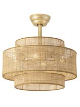 Ventilador de Teto Jughtbo Boho em Rattan 47 cm com Controle Remoto e 6 Velocidades Ventilador de Teto Jughtbo Boho em Rattan 47 cm com Controle Remoto e 6 Velocidades
