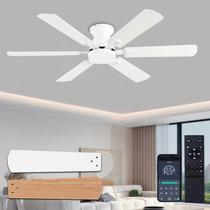 Ventilador de teto KNUN SY93 142 cm Luz LED embutida branca