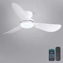 Ventilador de teto Kviflon 117cm com controle remoto LED regulável de 3 pás Ventilador de teto Kviflon 117cm com controle remoto LED regulável de 3 pás