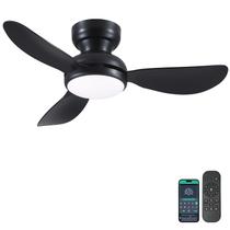 Ventilador de teto Kviflon 36" Flush Mount Light Remote App Ventilador de teto Kviflon 36" Flush Mount Light Remote App
