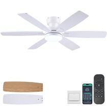 Ventilador de teto Kviflon 52" Low Profile Light Remote APP Ventilador de teto Kviflon 52" Low Profile Light Remote APP
