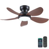 Ventilador de teto Kviflon de 36 polegadas com luz e controle remoto marrom Ventilador de teto Kviflon de 36 polegadas com luz e controle remoto marrom