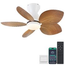 Ventilador de teto Kviflon Low Profile com luzes e controle remoto de 30 polegadas Ventilador de teto Kviflon Low Profile com luzes e controle remoto de 30 polegadas