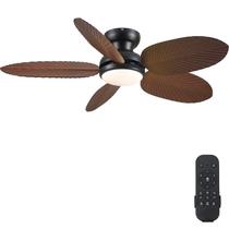 Ventilador de teto Kviflon Tropical com luzes 114 cm com controle remoto Ventilador de teto Kviflon Tropical com luzes 114 cm com controle remoto
