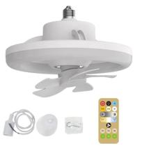 Ventilador De Teto Lampada De 30w Com Luz Integrada E27 Teto com controle Remoto - fan light