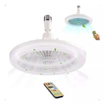 Ventilador De Teto Lampada Led com Controle Remoto Silencioso Alta Potência Design Moderno Bivolt