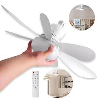 Ventilador De Teto Lampada Led Sala Quarto Bocal E27 60 Watts com Controle Remoto