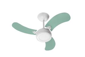 Ventilador de Teto Led Colors Br/Verde 220V+Controle Remoto