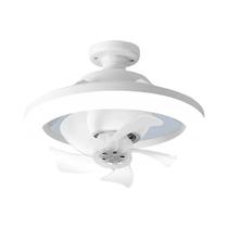 Ventilador De Teto LED Com Base E27 Controle Remoto De 3 Velocidades Para Quarto Sala De Estar