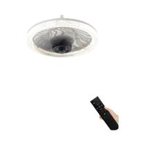 Ventilador De Teto LED Com Controle Remoto Inteligente E Base Conversora E27 Para Sala De Estar Ventilador De Teto LED Com Controle Remoto Inteligente E Base Conversora E27 Para Sala De Estar