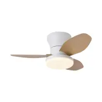 Ventilador De Teto LED De 25'' Com Luz E Controle Remoto, 3 Lâminas Para Quarto, Sala De Estar, Sala