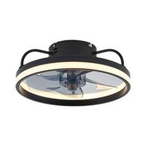 Ventilador De Teto LED De 55W Com Luz E Controle Remoto Para Quarto De Casa 34cm Ventilador De Teto LED De 55W Com Luz E Controle Remoto Para Quarto De Casa 34cm