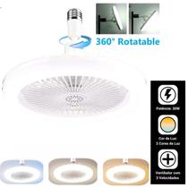 Ventilador de Teto LED E27 36W, Prático e Econômico para Clima Ideal em Casa