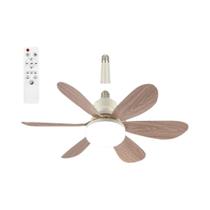 Ventilador De Teto LED E27 40W Com Controle Remoto, 3 Modos, Alta Potência De Vento Para Sala De