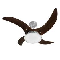 Ventilador de Teto Led Mareiro Alumínio Escovado 127V Tron Ventilador de Teto Led Mareiro Alumínio Escovado 127V Tron