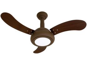 Ventilador De Teto Led One Led Marrom 3 Pás Tabaco Led 18W 6000K 130W 127V C3V 02-3107 Ventidelta Ventilador De Teto Led One Led Marrom 3 Pás Tabaco Led 18W 6000K 130W 127V C3V 02-3107 Ventidelta