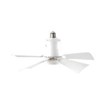 Ventilador De Teto LED Regulável Com Luz, Soquete E27, Controle Remoto Para Quarto, Garagem, Cozinha