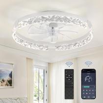 Ventilador de teto LEDIARY 20" Flush Mount 3000K-6000K 110V Ventilador de teto LEDIARY 20" Flush Mount 3000K-6000K 110V