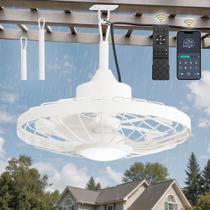 Ventilador de teto LEDIARY 20" Outdoor IP65 Waterproof Remote