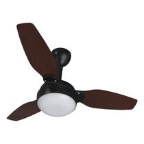 Ventilador de Teto Legacy Preto e Tabaco Inverter - Ventisol