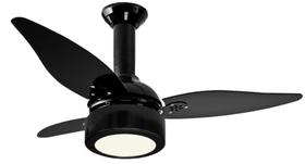Ventilador de Teto Loren-Sid Aristocrata Preto LED Preto M1 Pa Injetada Preta 3P05I-PT 220V Ref-2545