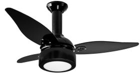 Ventilador de Teto Loren-Sid Aristocrata Preto LED Preto M1 Pa Injetada Preta 3P05I-PT 220V Ref-2545