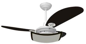 Ventilador de Teto Loren-Sid Diplo M2 Agata (Q) Branco CV 127v com Pás Tabaco Madeira Ref-2629