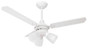 Ventilador de Teto Loren-Sid Diplo M3 Rubi Branco 127V com Pás de Madeira MDF Branca Ref-17 Ventilador de Teto Loren-Sid Diplo M3 Rubi Branco 127V com Pás de Madeira MDF Branca Ref-17