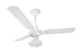 Ventilador de Teto Loren-Sid Diplo M3 Tulitha Branco 220V com Pás de Madeira MDF Branca Ref-1734