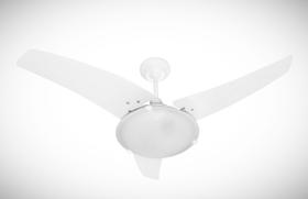 Ventilador de Teto Loren-Sid Diplo M3 Uranio Branco 127V com Pas Brancas Madeira 3P04M Ref-8199