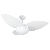 Ventilador De Teto Lótus 1025 3 Pás MDF Na Cor Branco Texturizado Potente Silencioso Luxo Infinity - 127v ou 220v