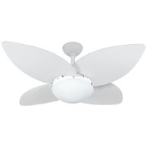 Ventilador De Teto Lótus 1025 4 Pás MDF Nas Cores Branco Preto ou Marrom com Tabaco Potente Silencioso Luxo Infinity - 127v ou 220v - Infinity Ventiladores