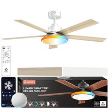 Ventilador de teto Lumary 132cm Smart com luzes RGBAI Alexa/Google