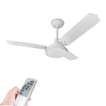 Ventilador De Teto Lumi Led M3 3 Pás Branco Controle Remoto